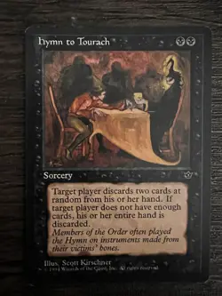 Hymn to Tourach KIRSCHNER 1x MtG Fallen Empires Magic The Gathering - Image 1