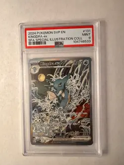 Pokemon Kingdra EX 131 Scarlet & Violet Promo Holo Card PSA 9 - Image 1
