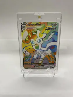 Sylveon Vmax Gold Metal Pokemon Card-Collectible Gift Display！Christmas PRETTY~ - Image 5