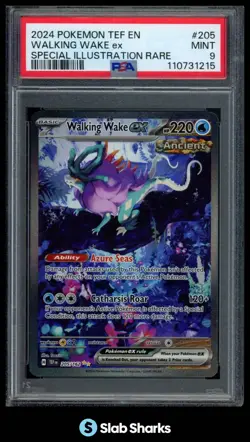 2024 POKEMON SV TEMPORAL FORCES - TEF EN #205/162 WALKING WAKE EX SIR PSA 9 - Image 1