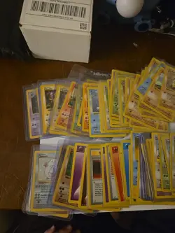 Vintage Pokemon Base Set Shadowless Pokemon 115 Card Lot Vintage WOTC 1999 LP-MP - Image 1