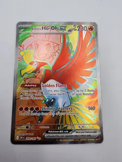 Pokemon TCG Ethan's Ho-Oh EX 209/182 Full Art, Destined Rivals - Image 1