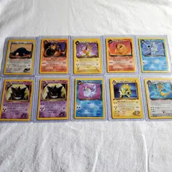 Pokemon Team Rocket Gym Heroes Lot Sabrina's Gengar Dark Charizard LP NM 1st Ed - Image 1