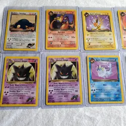 Pokemon Team Rocket Gym Heroes Lot Sabrina's Gengar Dark Charizard LP NM 1st Ed - Image 2