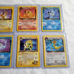 Pokemon Team Rocket Gym Heroes Lot Sabrina's Gengar Dark Charizard LP NM 1st Ed - Image 3