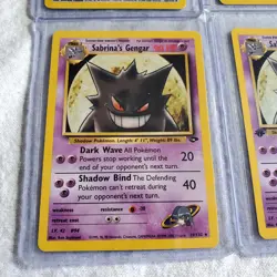 Pokemon Team Rocket Gym Heroes Lot Sabrina's Gengar Dark Charizard LP NM 1st Ed - Image 4