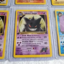 Pokemon Team Rocket Gym Heroes Lot Sabrina's Gengar Dark Charizard LP NM 1st Ed - Image 5