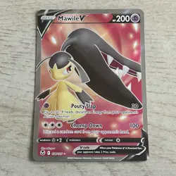 Pokemon Mawile V 178/195 Sword & Shield Silver Tempest Full Art Holo NM/MINT - Image 1