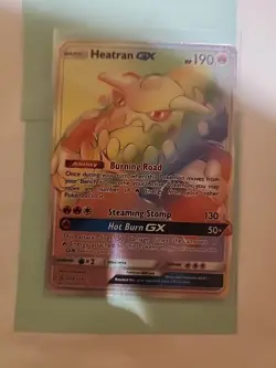 Heatran GX (Secret) 238/236 Sm-Unified Minds Holo Pokemon TCG - NM - Image 1