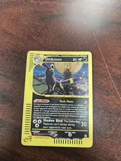 2003 Aquapolis Umbreon Holo Foil Rare H29/H32 WOTC E-Reader Pokemon Vintage - Image 1