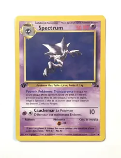 Pokemon Haunter Spectrum 21/62 1st Edition Fossil Set French NM Near Mint - Image 1