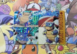 Pokemon Vintage Pocket Monsters Vending HOLO Prism Sticker 1999 Bandai Nintendo - Image 3
