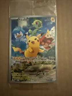 Pikachu 027 Sv: Scarlet & Violet Holo SEALED PROMO Pokemon Card - Image 1