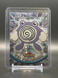Topps Pokemon Poliwhirl #61 1999 TV Animation Edition Non Holo Green Logo NM - Image 1