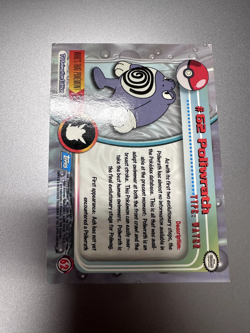 Rare 1999 Topps Poliwrath #62 Pokemon TV Animation Edition Series 1 blue label - Image 2