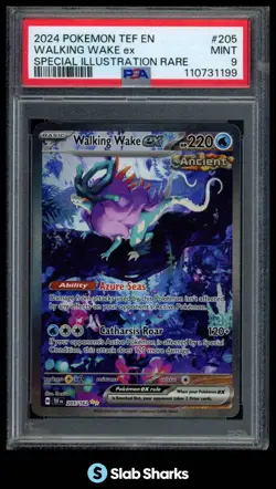 2024 POKEMON SV TEMPORAL FORCES - TEF EN #205/162 WALKING WAKE EX SIR PSA 9 - Image 1