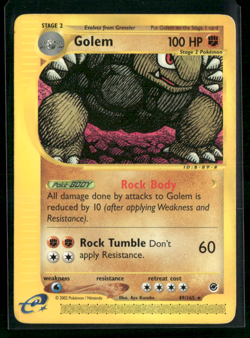 2002 Pokemon Golem 049/165 Expedition Base Set Regular LP - Image 1