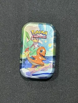 Charmander Pokemon Trading Card Game Kanto Friends Mini Tin: empty With Art Set - Image 1