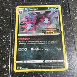 Pokemon Hydreigon SWSH037 Prerelease Holo Promo Card Darkness Ablaze RARE NM C57 - Image 1