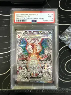 2023 Pokemon Charizard EX Sir Obsidian Flames #223 With Extra Cards Psa 9 - Image 1