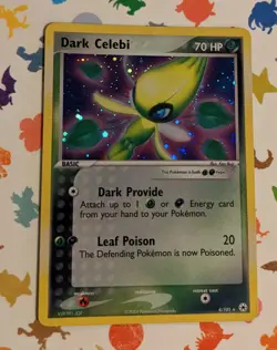 Pokemon TCG Dark Celebi 4/101 Ex Hidden Legends Holo Rare English 2004 - Image 1