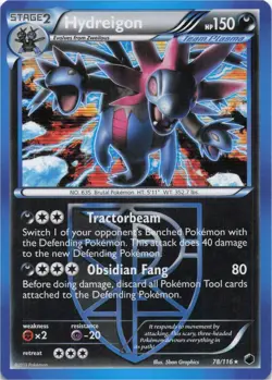Pokemon - Hydreigon (Team Plasma) #78/116 - Plasma Freeze Holo - Image 1