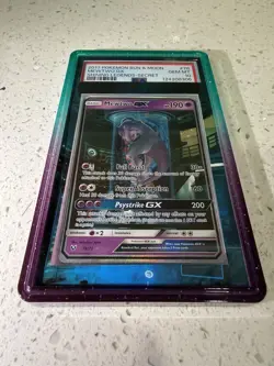 2017 POKEMON SUN & MOON SHINING LEGENDS SECRET #78 MEWTWO GX PSA 10 - Image 2