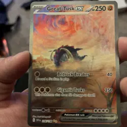 Pokemon TCG Scarlet & Violet Great Tusk EX 246/198 Special Illustration Rare - Image 4