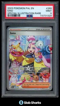 2023 POKEMON SCARLET & VIOLET PALDEA EVOLVED #269/193 IONO SPECIAL IR PSA 9 - Image 1