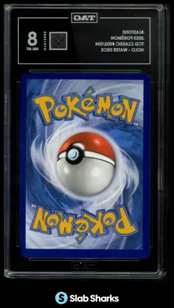2023 POKEMON CLASSIC COLLECTION #003/034 BLASTOISE & SUICUNE EX DECK TAG 8 - Image 2