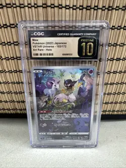 CGC Pristine 10 Mew 183/172 AR Art Rare VSTAR Universe s12a Pokemon Card - Image 1