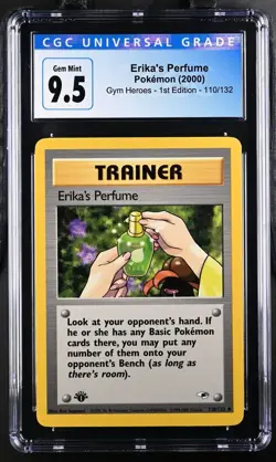 2000 Pokemon Gym Heroes 1st Edition Erika's Perfume #110 CGC 10 - Image 1