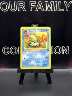 Omanyte 52/62 Fossil 1st Edition Common Regular 1999 WOTC Pokemon TCG VLP - Image 1