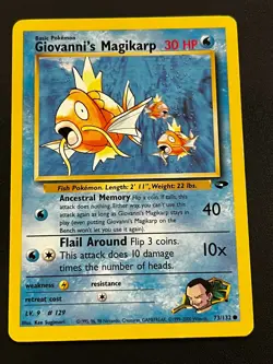 Giovanni's Magikarp 73/132 - Gym Challenge Vintage WOTC Pokemon TCG Card MP - Image 1