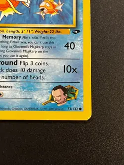 Giovanni's Magikarp 73/132 - Gym Challenge Vintage WOTC Pokemon TCG Card MP - Image 3