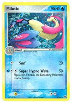 1x Milotic - 8/106 - Holo Rare Damaged Pokemon EX - Emerald - Image 1