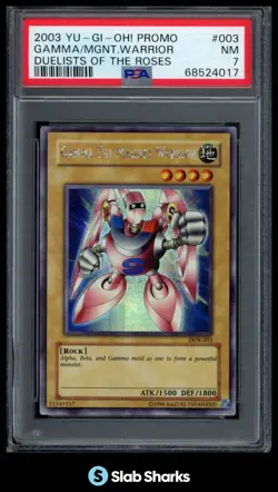 2003 YU-GI-OH! THE DUELISTS OF ROSES PROMOS #DOR-003 GAMMA MAGNET WARRIOR PSA 7 - Image 1