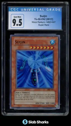 2017 YU-GI-OH! METAL RAIDERS #MRD-027 SUIJIN SUPER RARE CGC 9.5 - Image 1