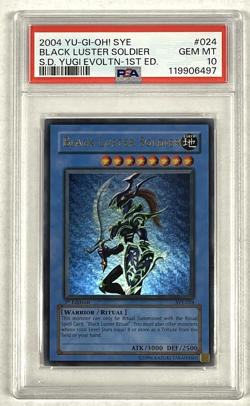 Black Luster Soldier PSA 10 GEM 2004 Yu-Gi-Oh! Starter 1st Edition #SYE-024 - Image 1