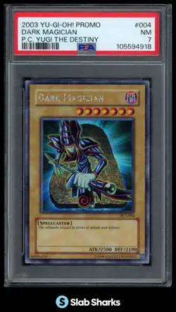 2003 YU-GI-OH! POWER OF CHAOS: YUGI THE DESTINY PROMOS DARK MAGICIAN PSA 7 - Image 1