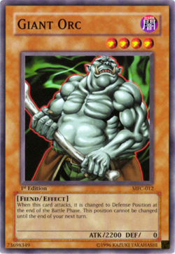 Yugioh! Giant Orc - MFC-012 - Common - 1st Edition Near Mint, English - Image 1