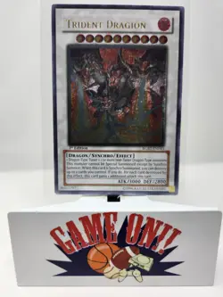 YuGiOh Trident Dragion RGBT-EN043 Raging Battle 1st Edition Ultimate Rare NM - Image 1
