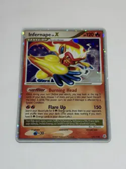 Infernape LV. X Ultra Rare Holo 121/130 Vintage 2007 LP Pokemon Card TCG - Image 1