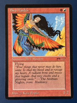 MtG Arabian Nights Edition: Bird Maiden (Dark Mana Symbol) - Set of 4 Cards - Image 1