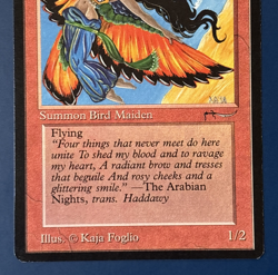 MtG Arabian Nights Edition: Bird Maiden (Dark Mana Symbol) - Set of 4 Cards - Image 3