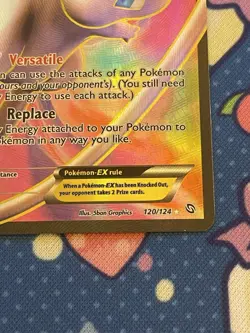 Pokemon Mew-EX TCG Full Art Ultra Rare Holo Card Dragons Exalted 120/124 Vintage - Image 5