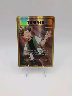 Pokemon TCG Brock's Grit Full Art Ultra Rare Card 107/108 XY Evolutions Holo - Image 1