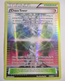 Chaos Tower 94/124 Fates Colide Trainer Reverse Holo Pokemon Card - Image 1