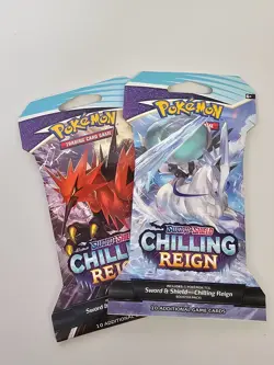 New in Package/Sealed Pokemon Chilling Reign card pack (Lot of 2) - Image 1