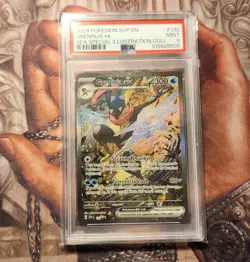 PSA 9 Greninja ex 132 Scarlet & Violet Holo Black Star Promo Pokemon Card - Image 1